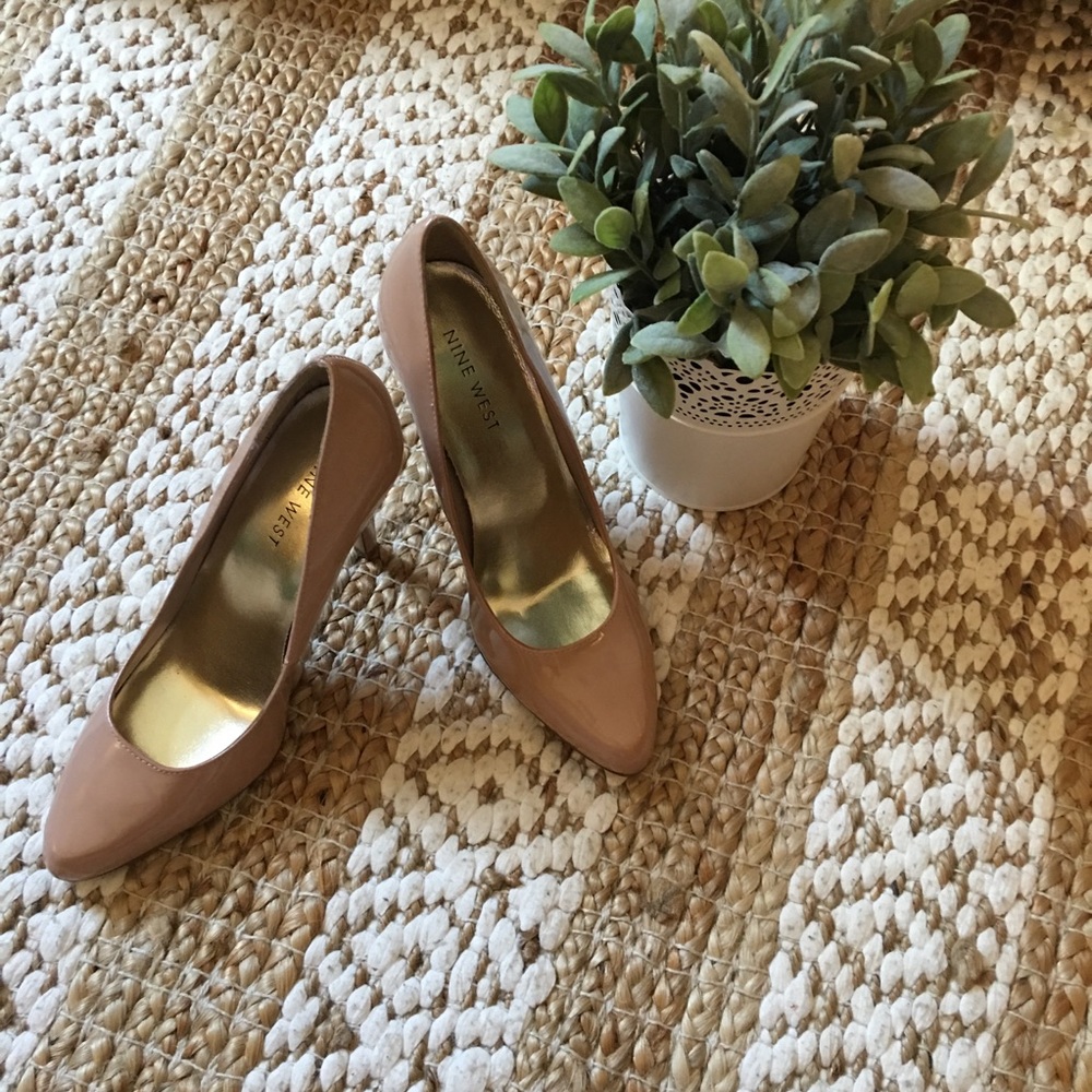 New Nude Patent Heels